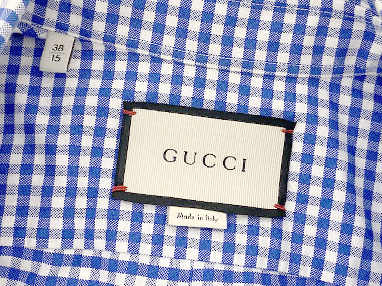 グッチ/メンズ 半袖ボタンダウンシャツ
