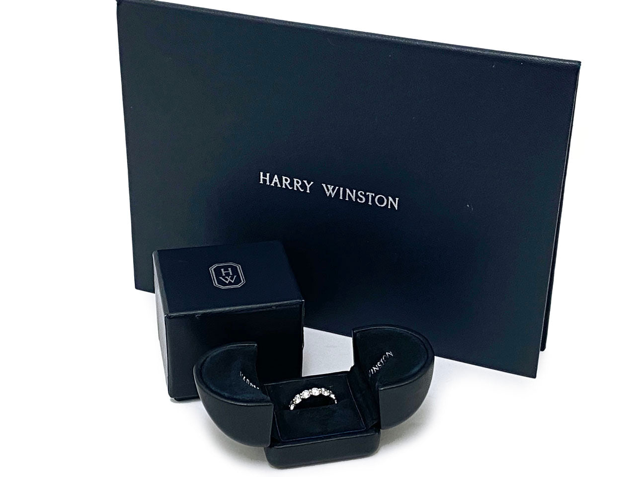 ハリーウィンストン/ラウンドカットプロング セット ダイヤリング プラチナ Pt950
