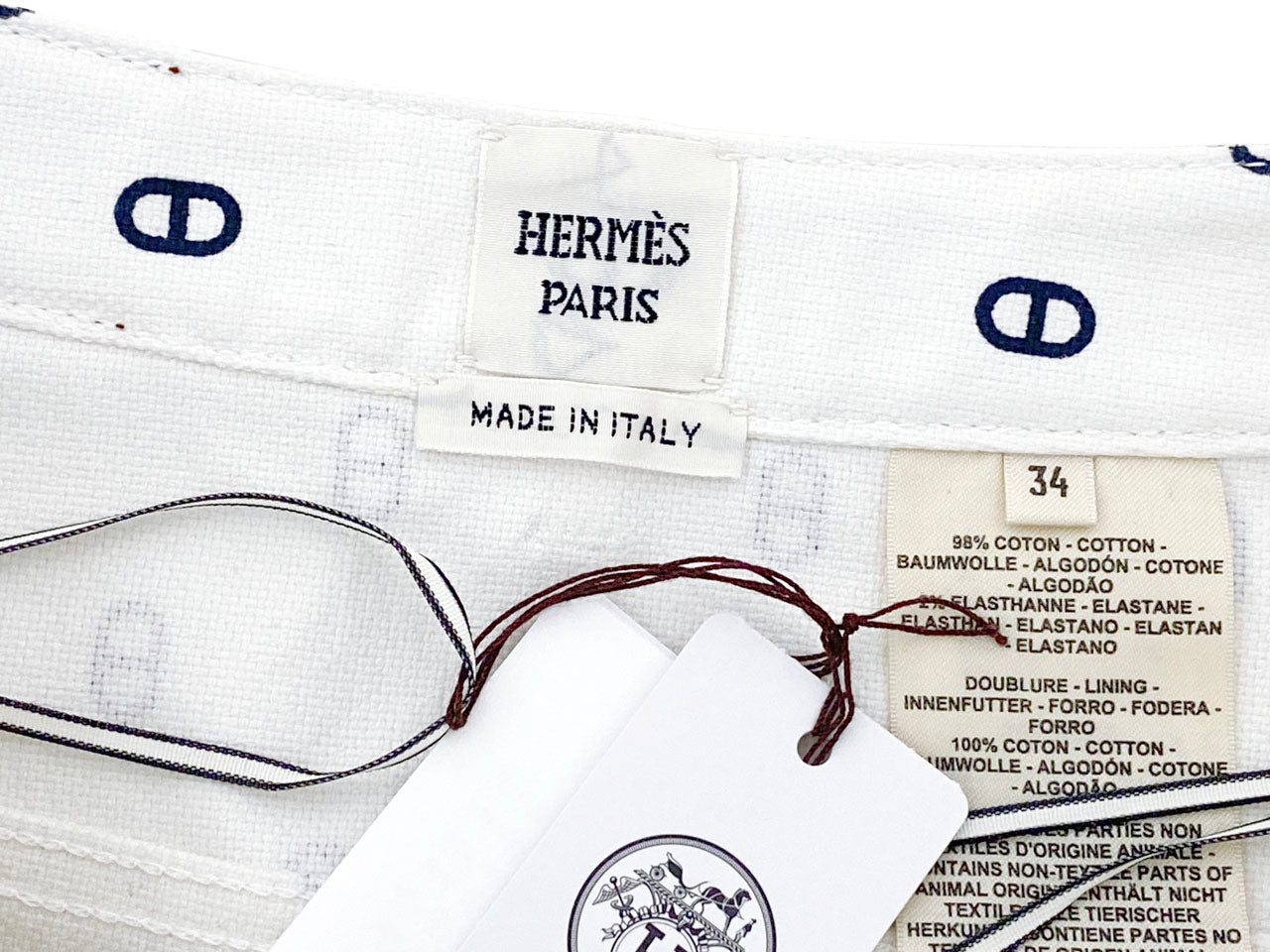 エルメス/ミニスカート シェーヌダンクル【SALE】