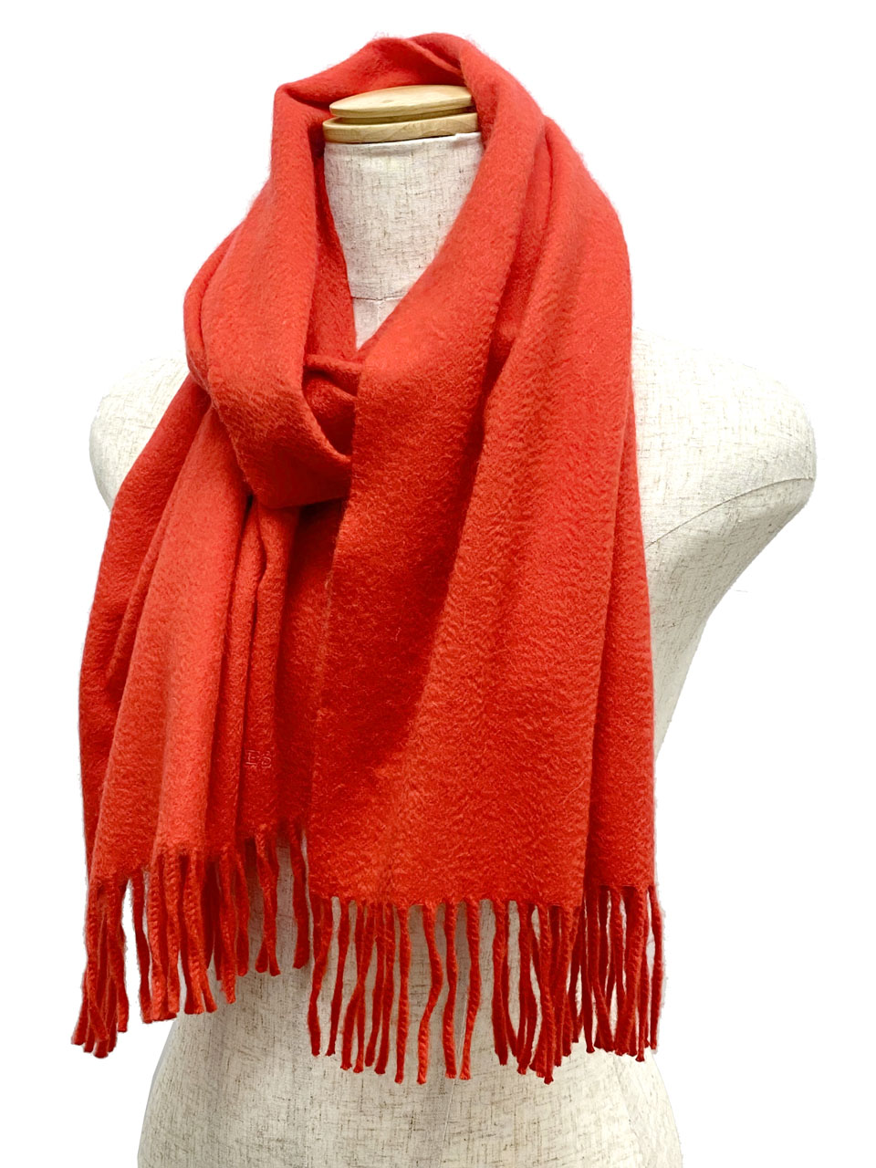 エルメス/カシミヤフリンジマフラー