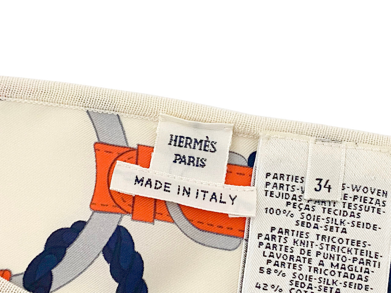 エルメス/ツイルレーヌトップス 《Cordelieres(コルドリエール)》