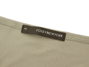 フォクシー FOXEY NEWYORK/マットストレッチジャージートップス