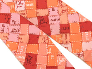エルメス/ツイリー【ボルデュック チェック】【SALE】