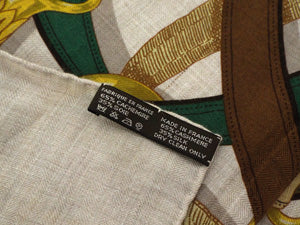 エルメス/カレ140 カシミヤ&シルクショール 【CAVALCADOUR (カヴァルカドゥール)】