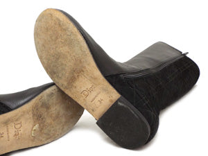 ディオール/キッズ ハラコ&カーフブーツ