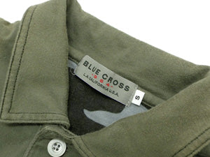 ブルークロス/ロゴプリント ポロシャツ