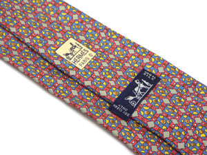 エルメス/プリント ネクタイ 【総柄】