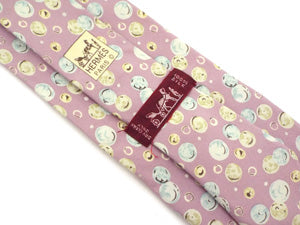 エルメス/プリント ネクタイ 【水玉柄】