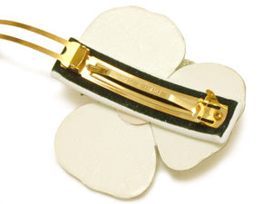 アレクサンドル ドゥ パリ/メッシュ&レザー カメリアバレッタ