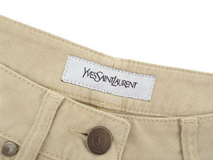 イヴサンローラン/コットンストレートパンツ