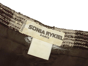 ソニアリキエル/スリット入り ツイードセミタイトスカート