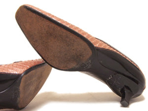 トッズ/リアルパイソン バイカラー パンプス【SALE】