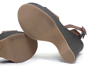 ロートルショーズ/アンクルストラップ プラットフォームウェッジサンダル