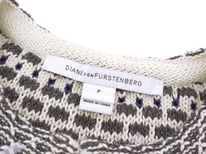 ダイアンフォンファステンバーグ/ニットツイードロングカーディガン【SALE】