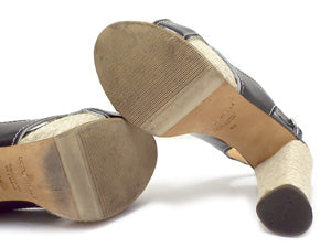 セルジオロッシ/バックストラップ ジュートサンダル