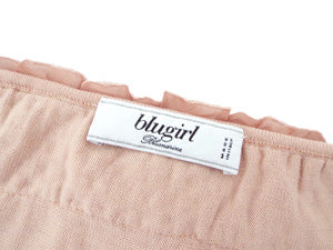 ブルーガール/レースフリルニットトップス