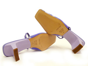 セルジオロッシ/スクエアトゥキャンバスミュール