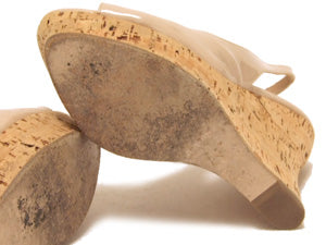 ミュウミュウ/バックストラップ エナメル サンダル