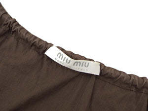 ミュウミュウ/5分袖コットンワンピース