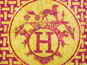 HERMES カレ90 Mosaique Au 24 モザイク24 タイル ロゴ スカーフ