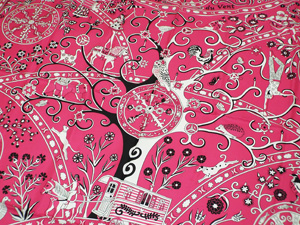 エルメス/カレ140 スカーフ 【PEUPLE DU VENT （風の民）】/ピンク ...