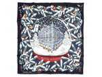 エルメス/カレ90 スカーフ 【Noel au 24 Faubourg （フォーブル24番地のクリスマス）】