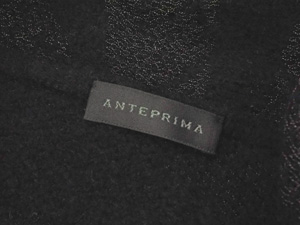 アンテプリマ/フード付きロングニットコート【SALE】/黒【ブランド