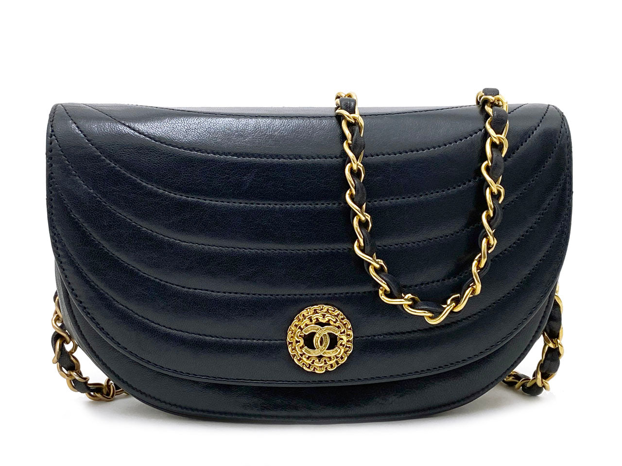 シャネル/ハーフムーン ショルダーバッグ