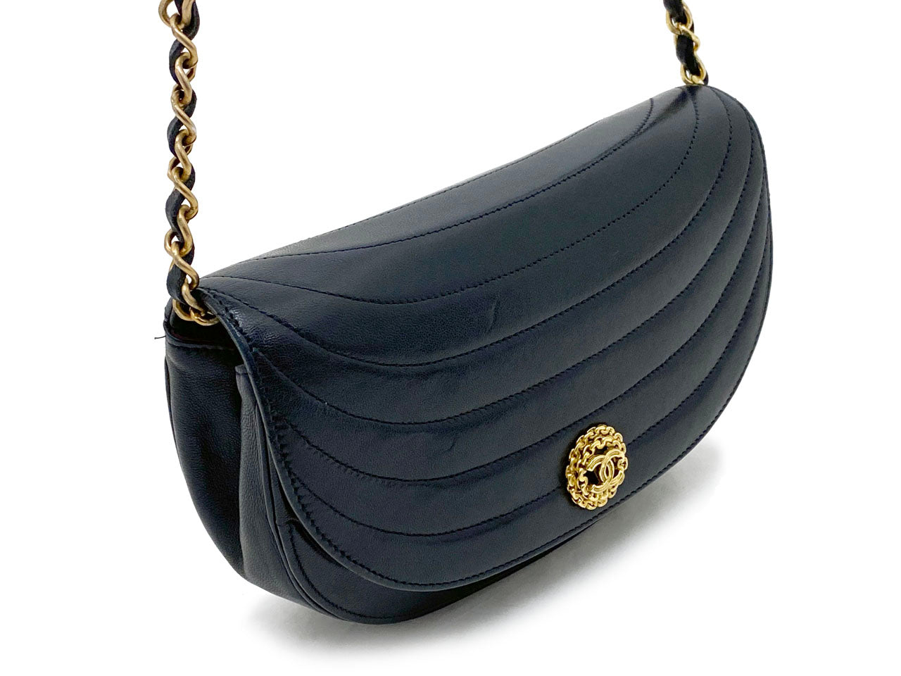 シャネル/ハーフムーン ショルダーバッグ