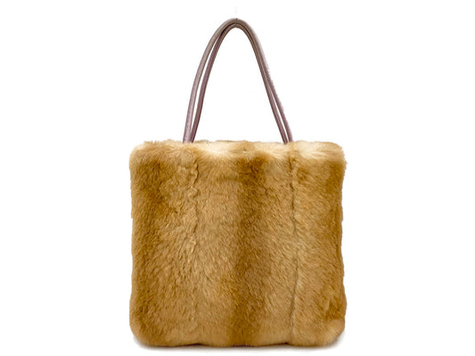 プラダ/ファーハンドバッグ