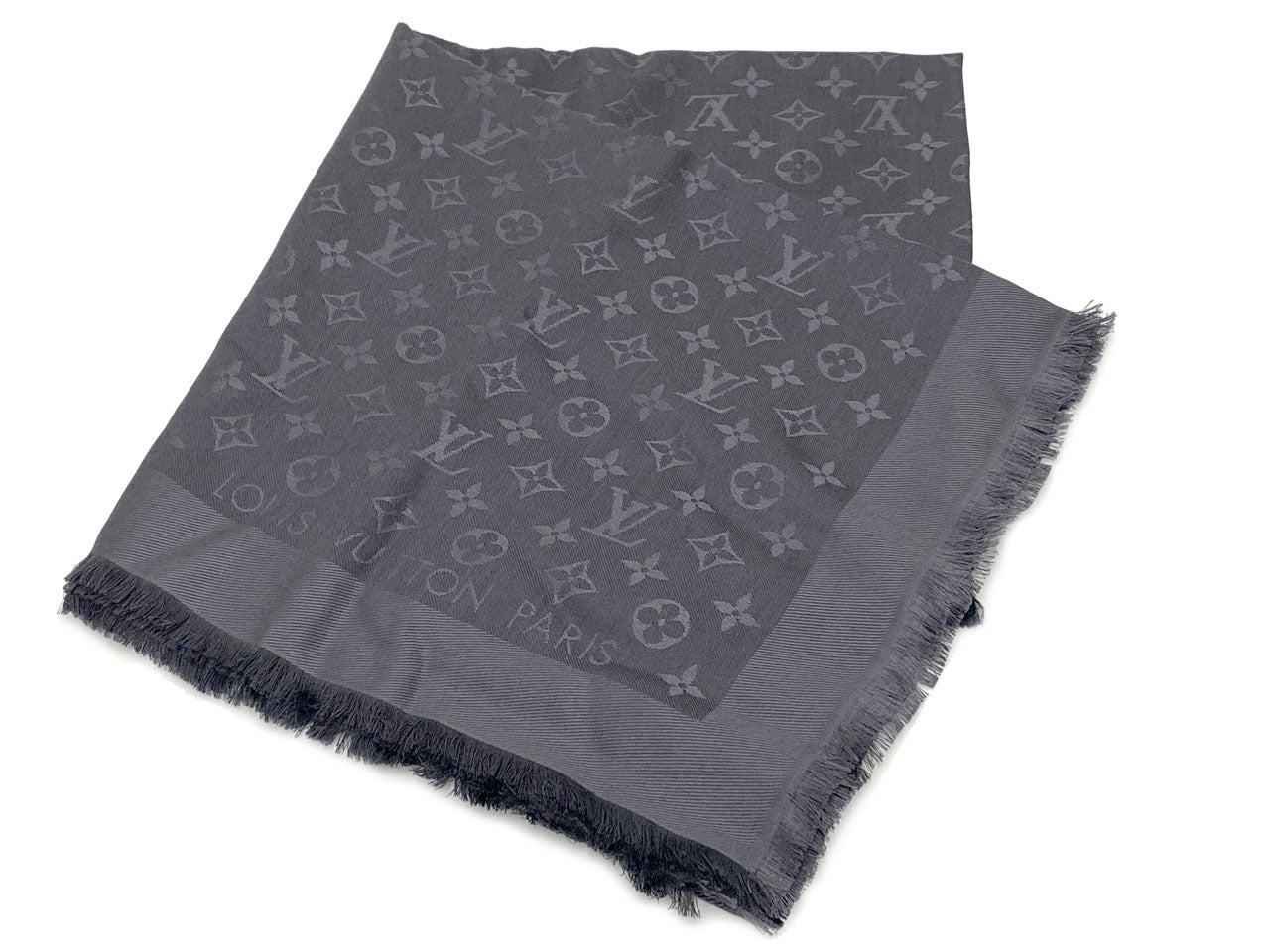 ルイヴィトン/ショール モノグラム LV アントラシット