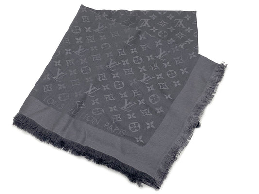 ルイヴィトン/ショール モノグラム LV アントラシット