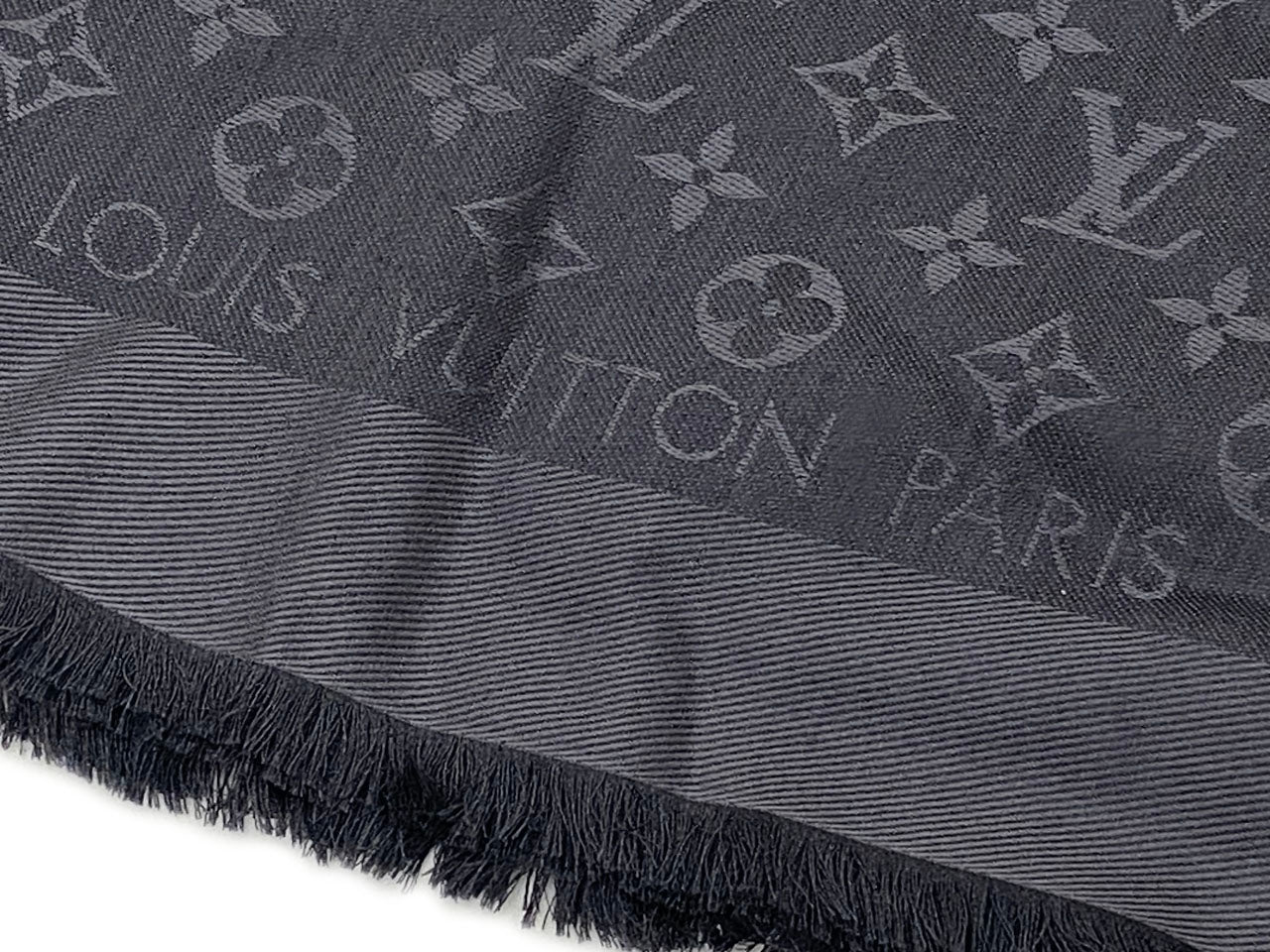 ルイヴィトン/ショール モノグラム LV アントラシット