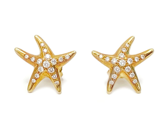 ティファニー/スターフィッシュ ダイヤモンド ピアス