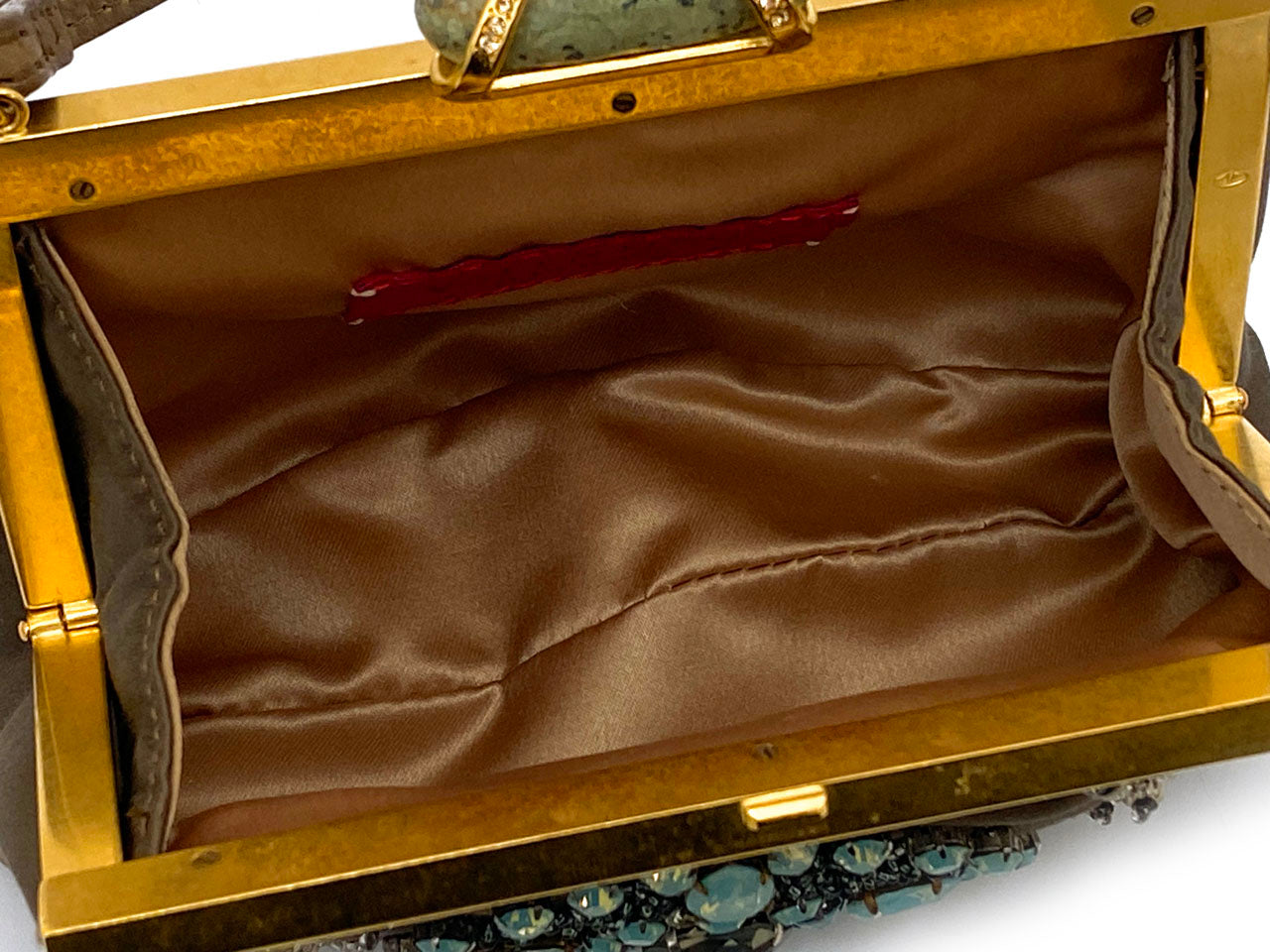 ヴァレンティノ ガラヴァーニ/ビーズ刺繍 がま口ミニバッグ