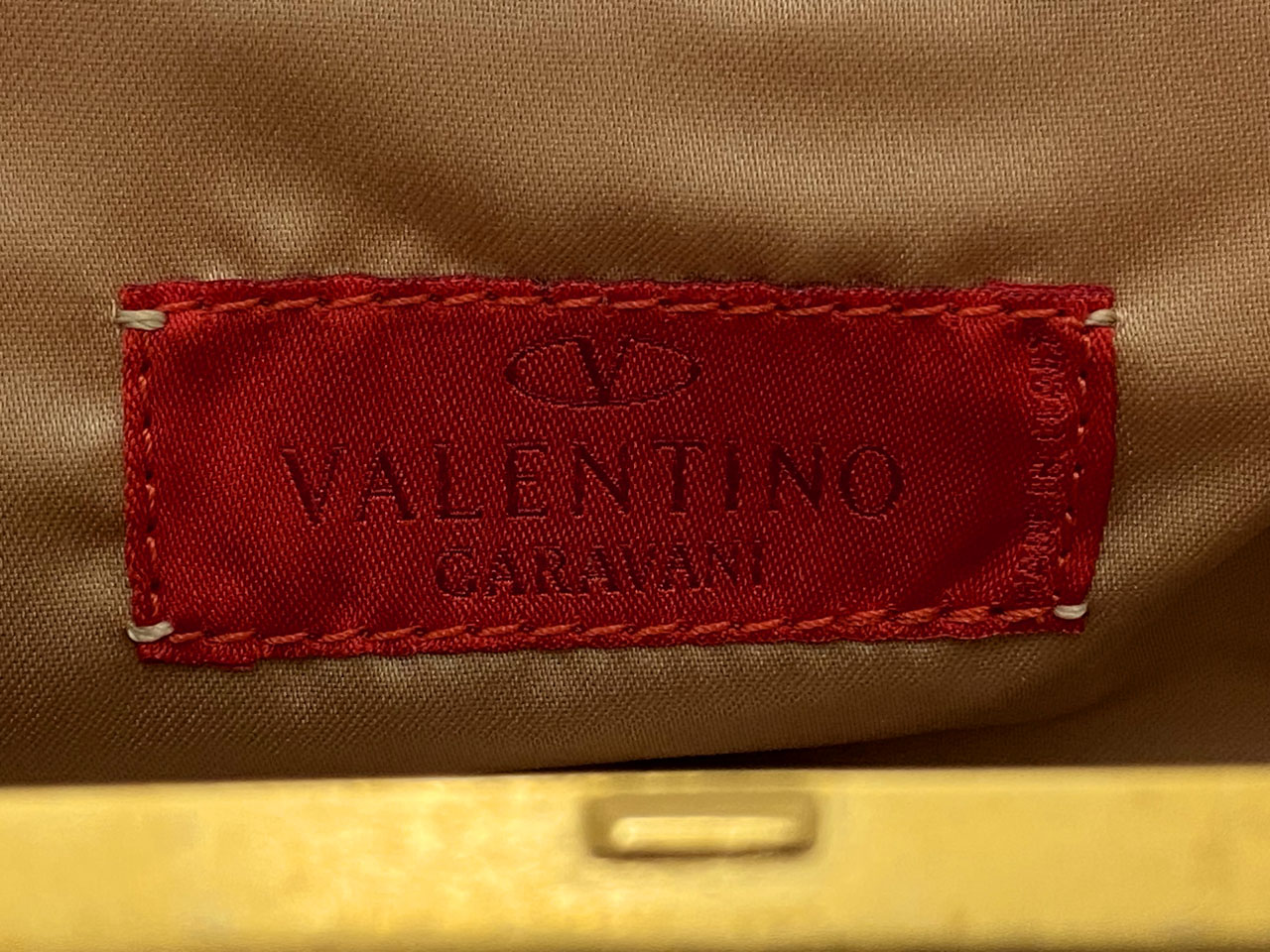 ヴァレンティノ ガラヴァーニ/ビーズ刺繍 がま口ミニバッグ