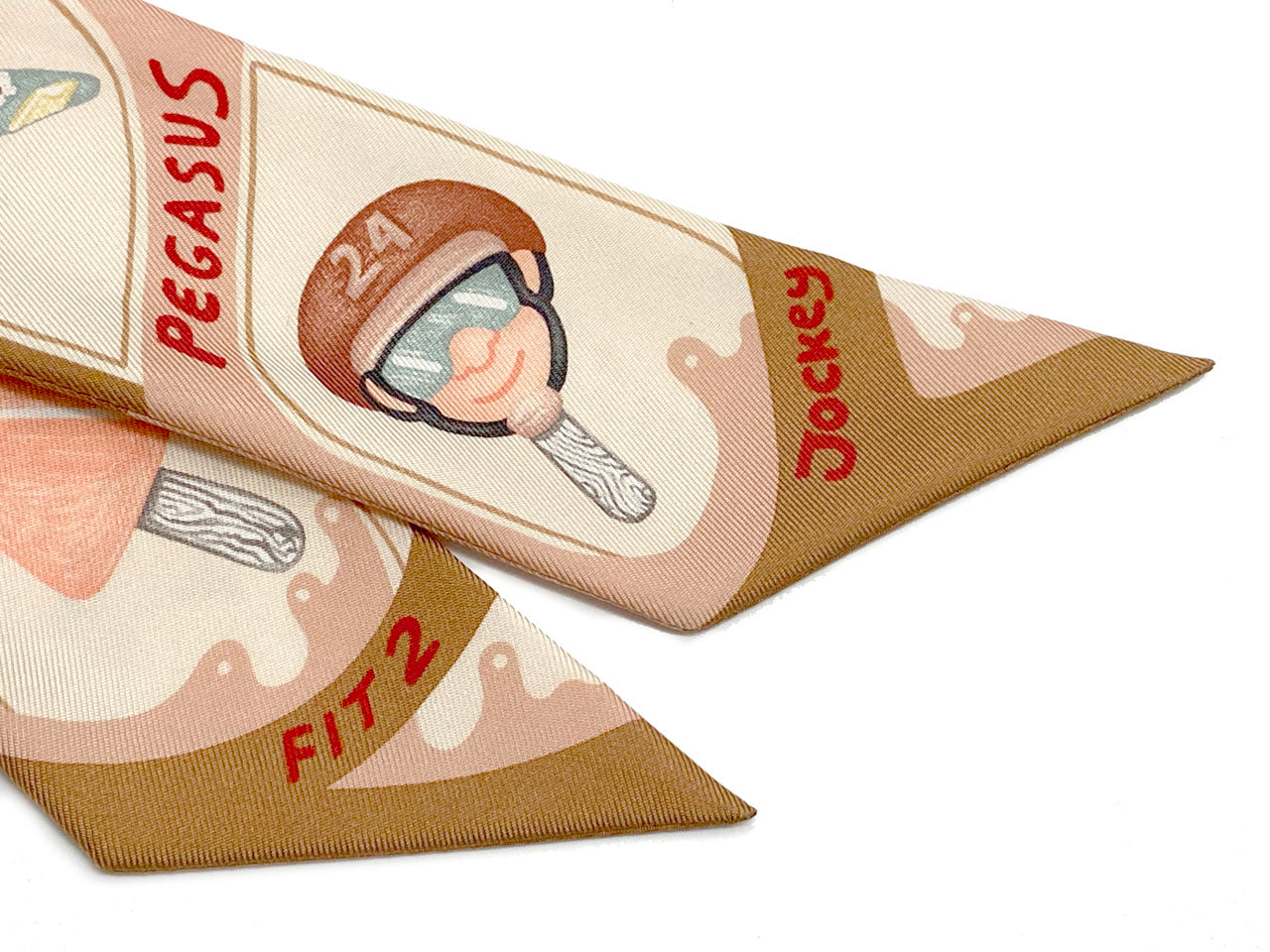 HERMES ツイリー　新品未使用　ファニーアイスクリーム エルメス/ツイリー 【Funny Ice Cream （ファニー・アイスクリーム