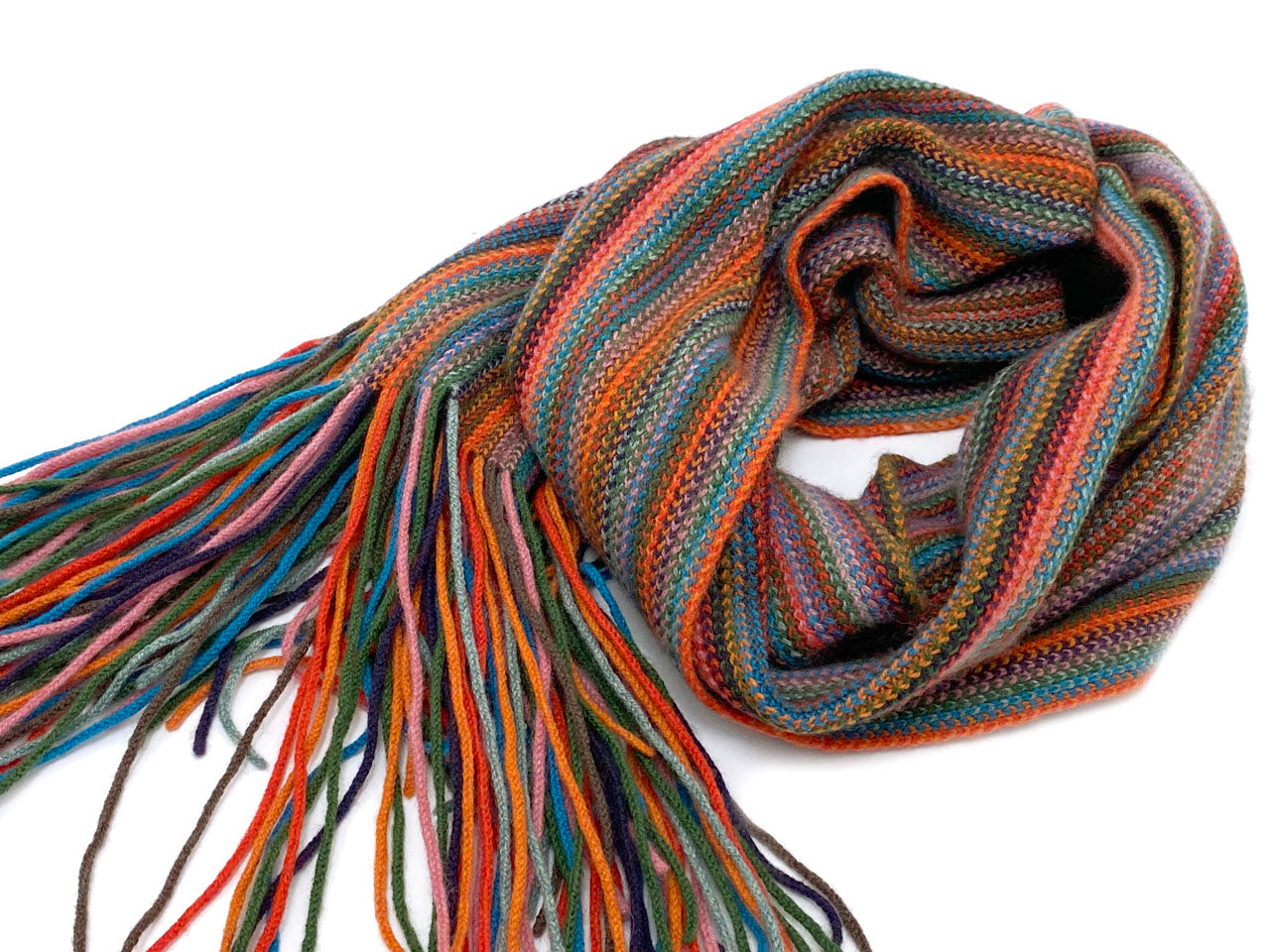 オールドイングランド/カシミヤフリンジマフラー