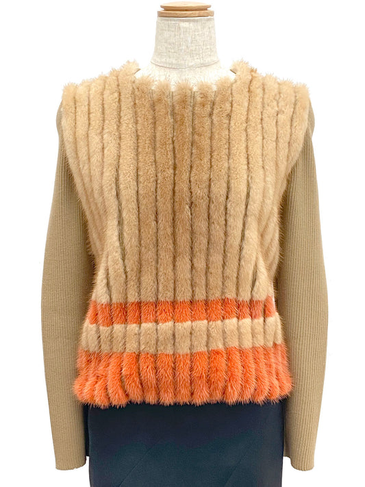 プラダ/ミンクファーニットセーター