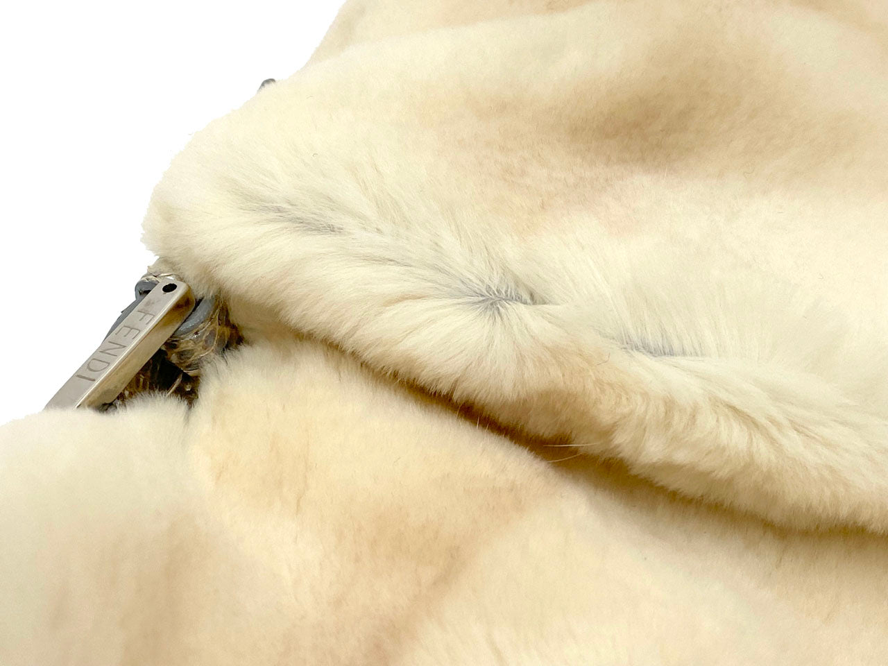 フェンディ/ハンドバッグ マンマバケット ミンク×パイソン