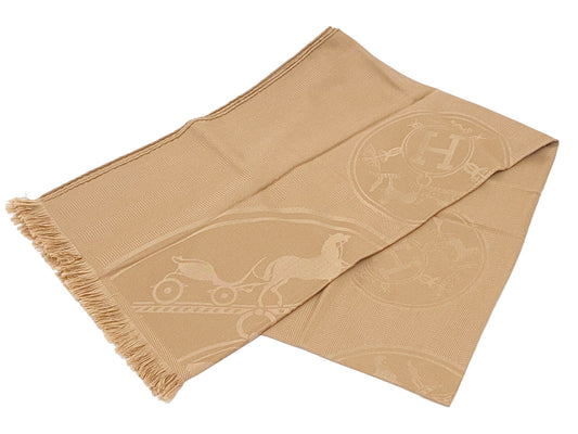 エルメス/カシミヤ＆シルク　ストール 《New Libris（ニュー・リブリス）》