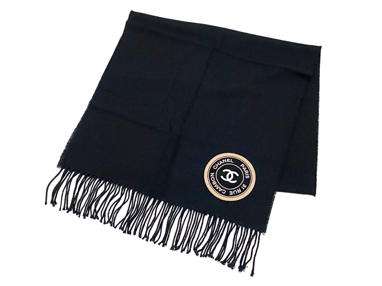 シャネルス裾フリフリ、カシミヤ100%正規販売店購入 CHANEL（シャネル） P54795K07197 カメリア＆リボン カシミヤニット