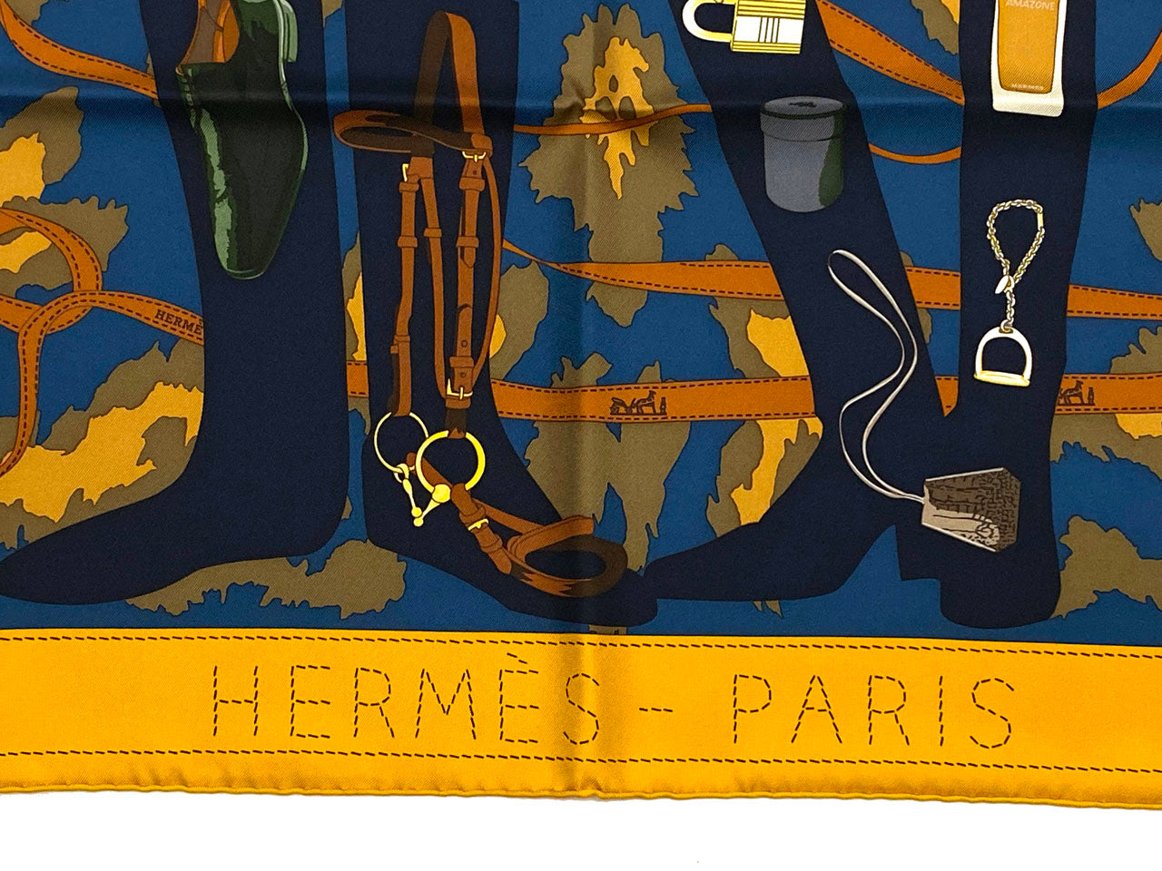 エルメス/カレ90 スカーフ 《Monsieur et Madame II （ムッシュー