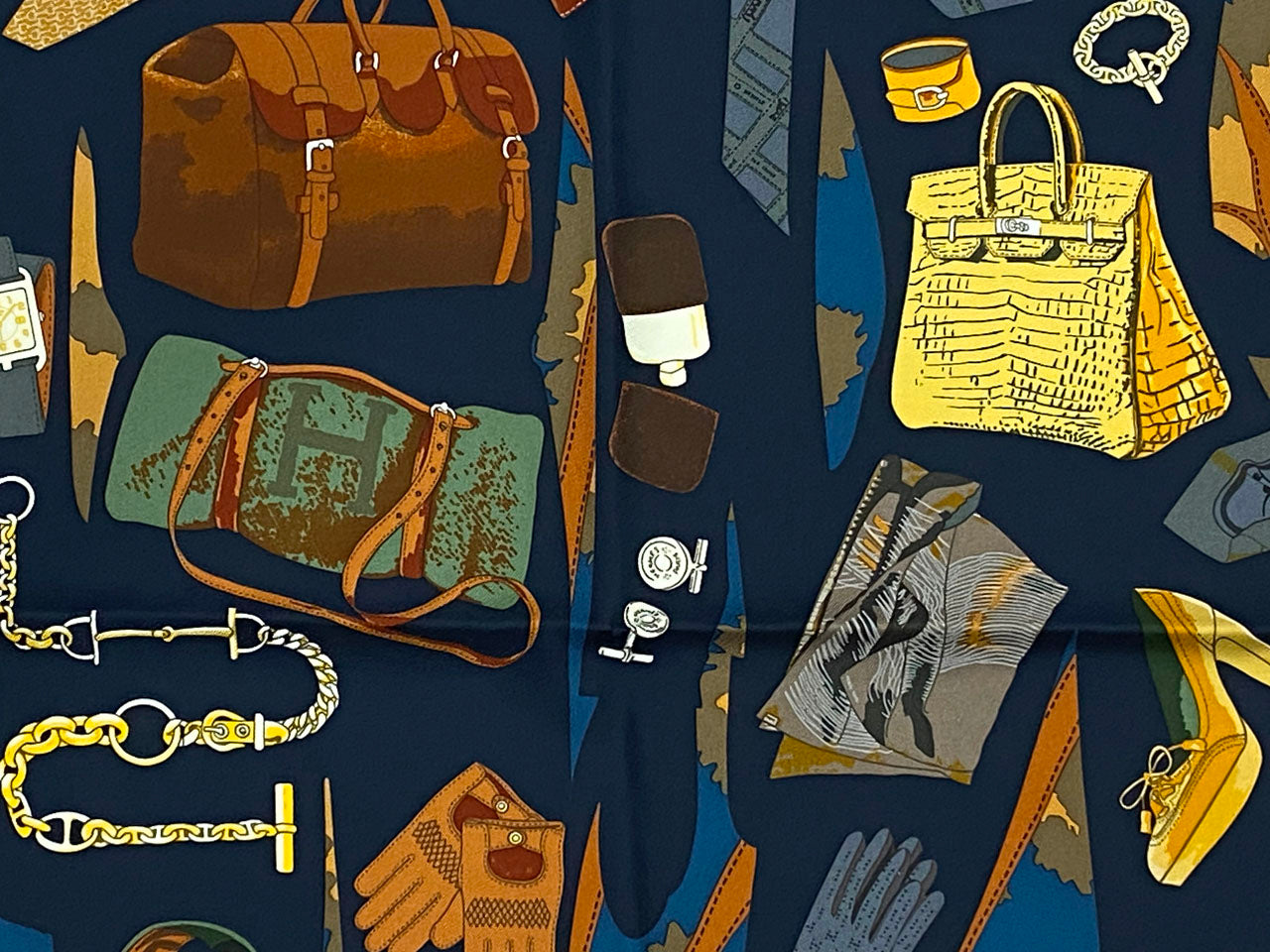 エルメス/カレ90 スカーフ 《Monsieur et Madame II （ムッシュー