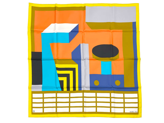 エルメス/カレ90 スカーフ 《Zeta de Nathalie du Pasquier（ゼータ ナタリー・デュ・パスキエ）》