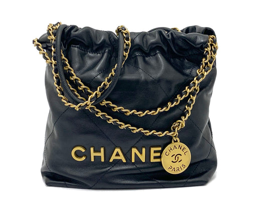 シャネル/CHANEL 22 ミニハンドバッグ AS3980 シャイニーカーフスキン