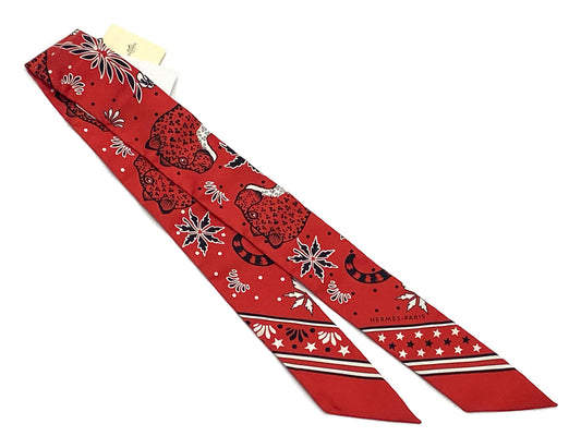 エルメス/ツイリー 【Les Leopards Bandana （レオパード・バンダナ）】