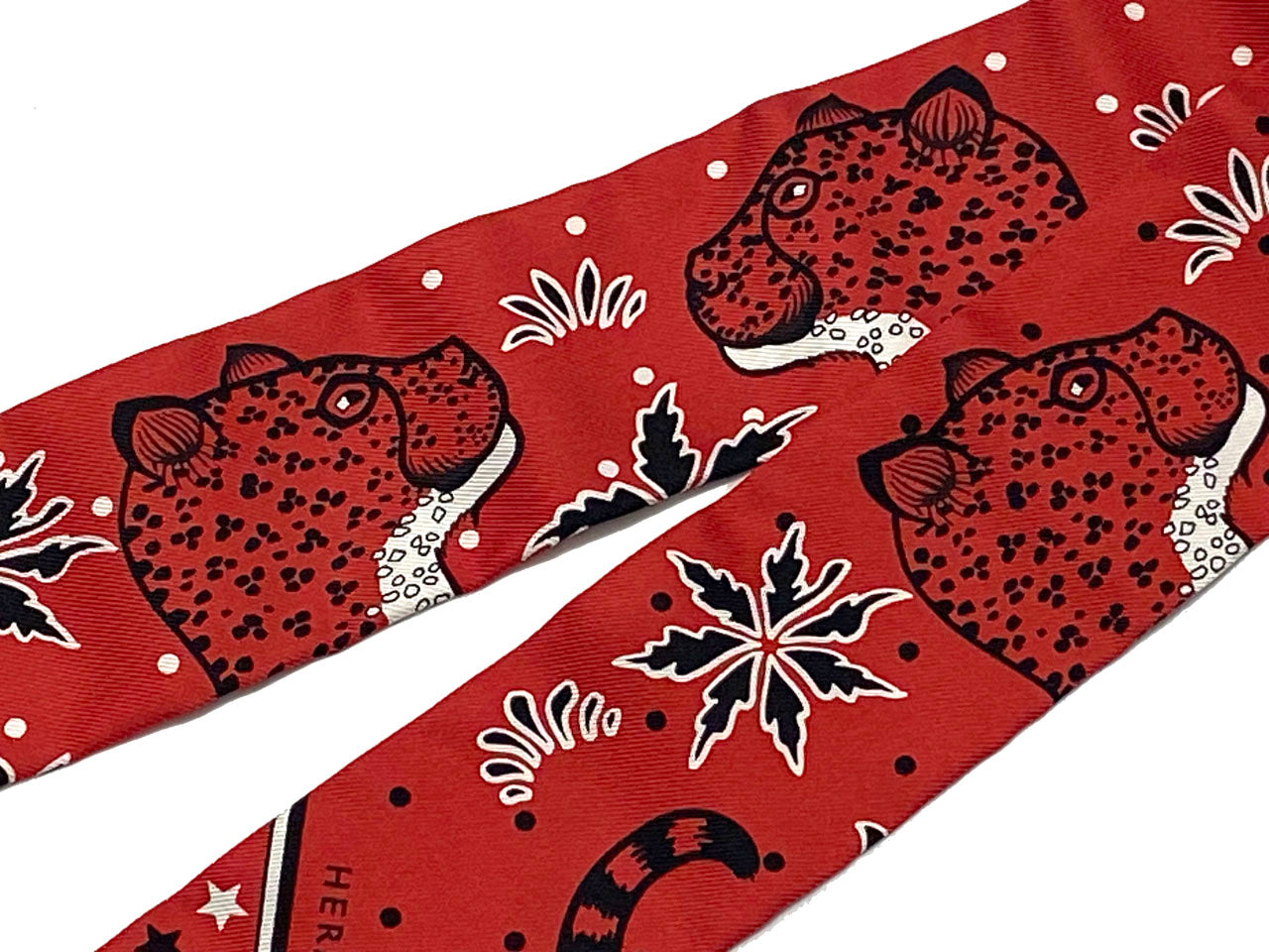 エルメス/ツイリー 【Les Leopards Bandana （レオパード・バンダナ）】