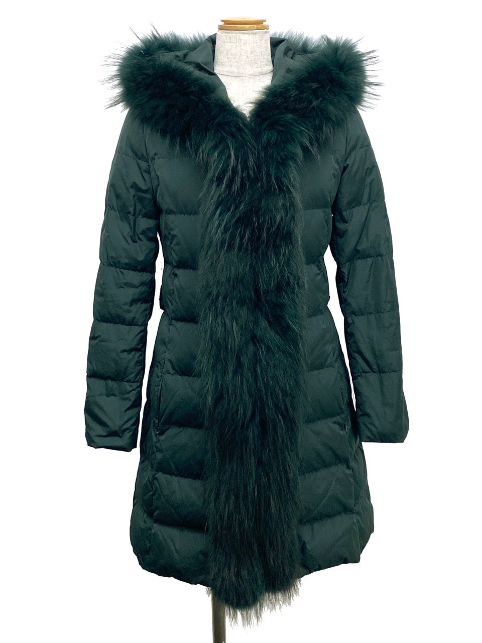 デュアルビュー/フード付きダウンコート