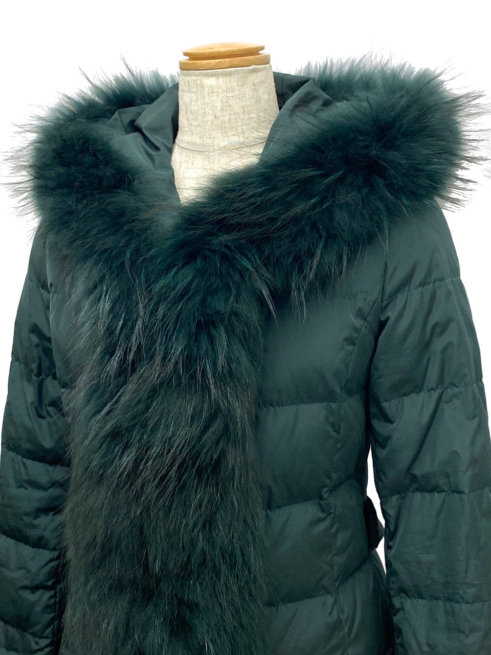 デュアルビュー/フード付きダウンコート